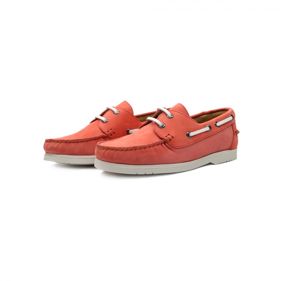 BOAT SHOE CORAL NOBUCK