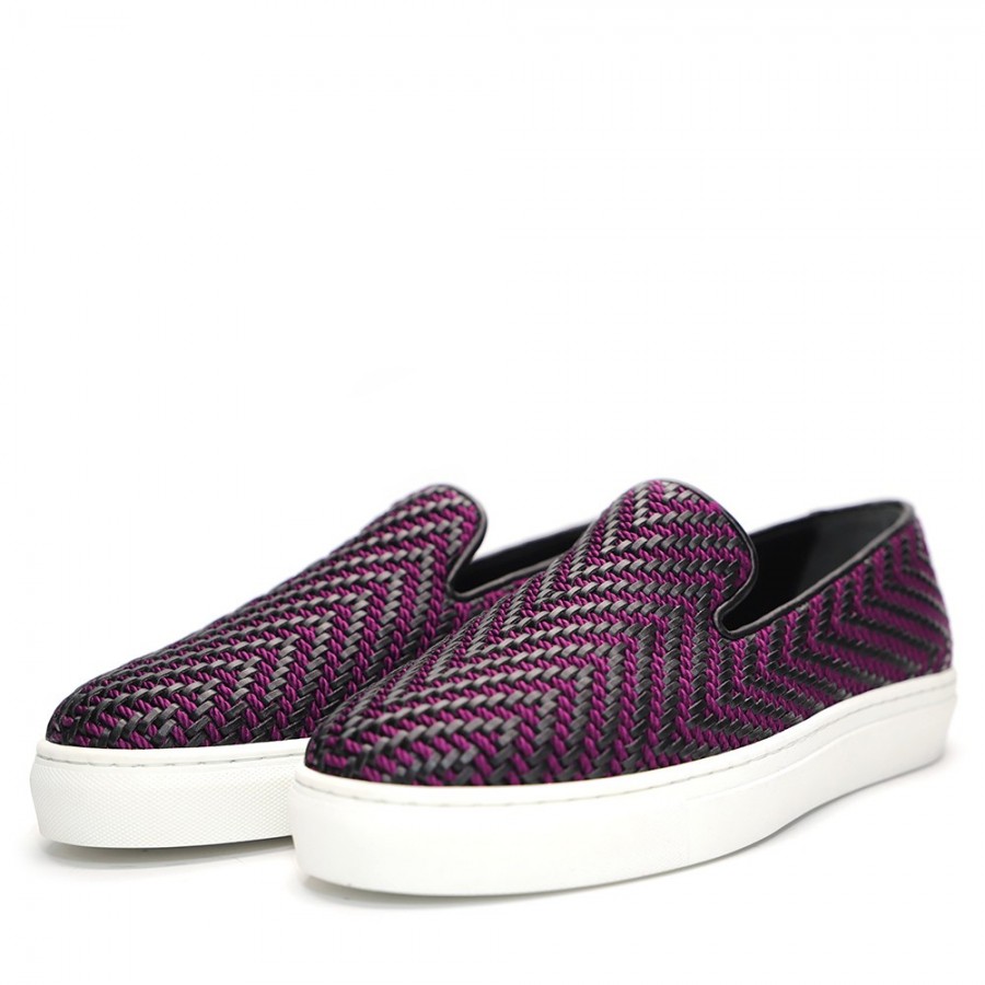 SLIP ON AMETHYST BRAIDED CORD