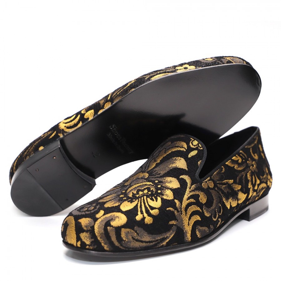 black and gold mens dress shoes New Men's Luxury Business Leather Dress Shoes – Comfortable, Stylish, –  orntli main image 0