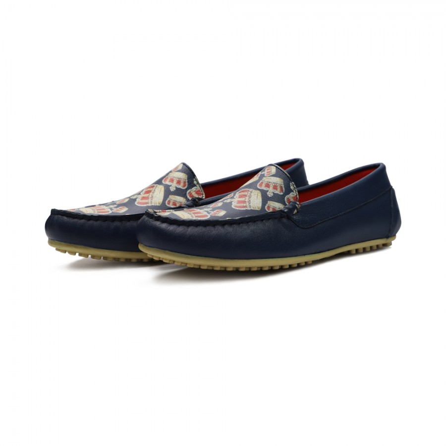 DRIVER NAVY CALF CROWN