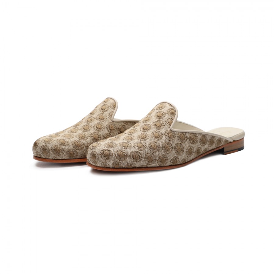 MULE LINEN POLKA DOTS